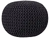 Pouffe CONRAD Cotton Black