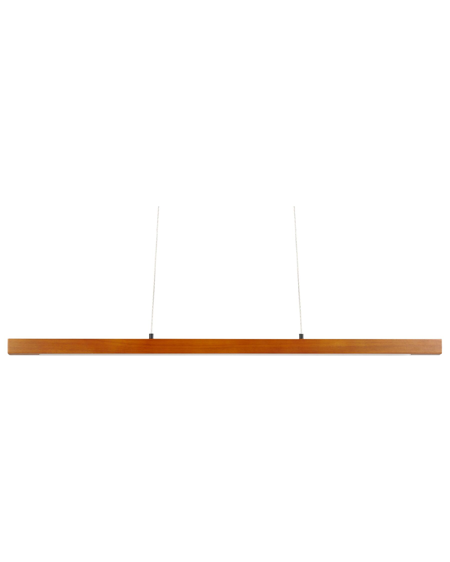 Wooden LED Pendant Lamp Dark STEWARTS_872689