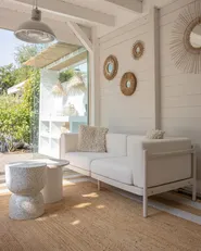 Garden Sofa 2 Seater FERRETTI Light Beige_978986