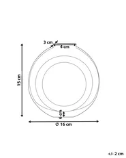 Wazon na kwiaty KAPELI 15 cm Szkło Turkusowy_838053