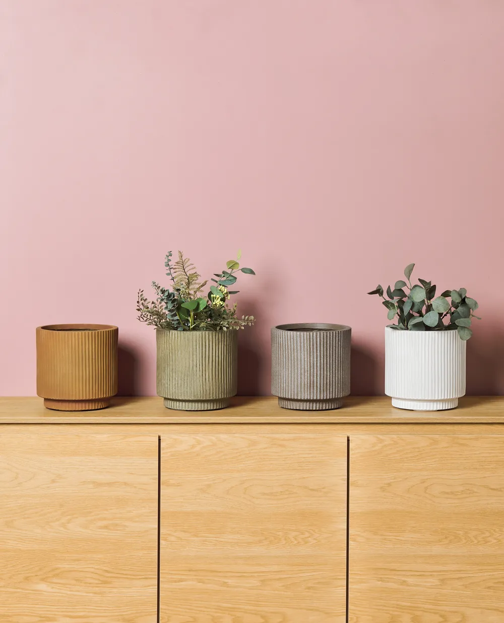 Vaso per piante MODI Pietra 40 cm Bianco
