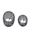 Set di 2 vasi rattan nero CHELONE_914496