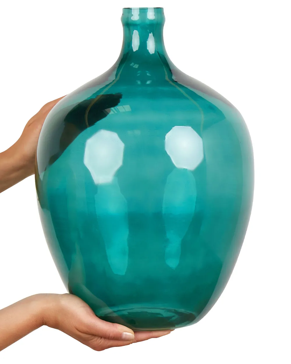 Vaso da fiori vetro turchese 48 cm SAMOSA - Leroy Merlin