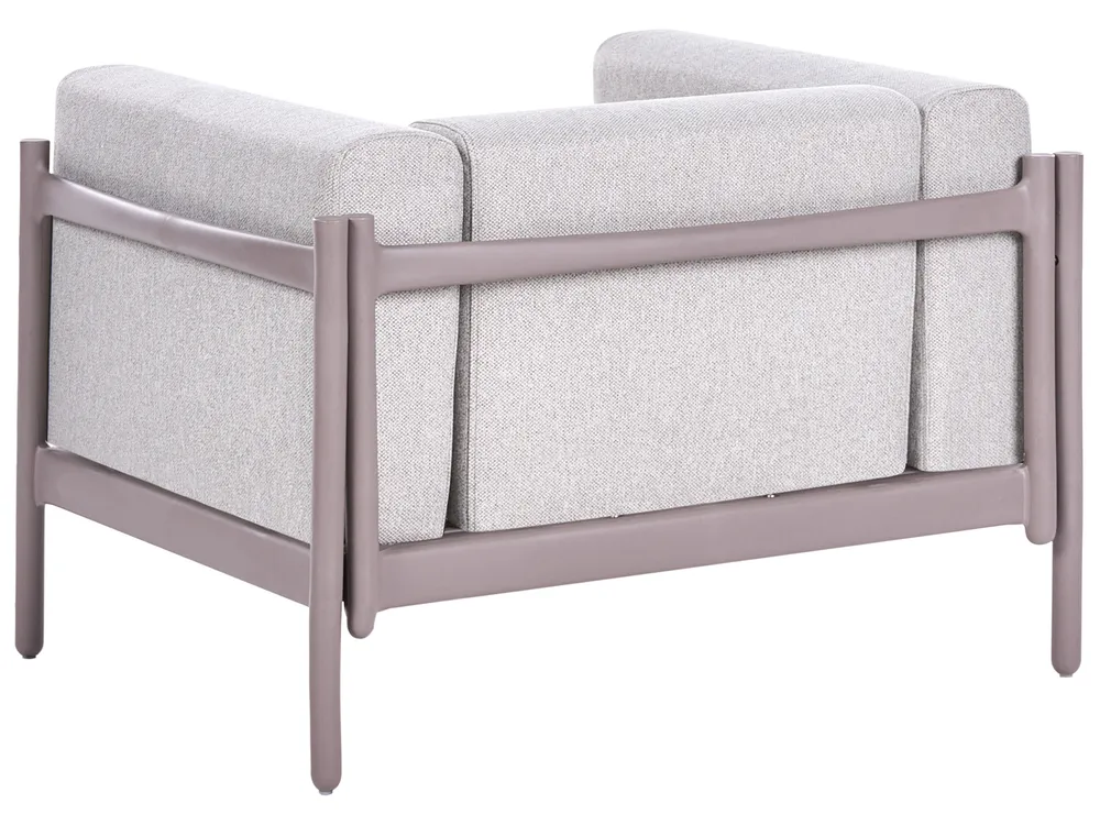 Garden Lounge Set with Table 4 Seater FERRETTI Taupe_1058003