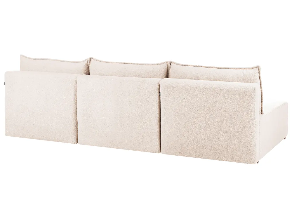 Modular U-Shape Sofa NERBO Boucle Beige_1034736
