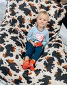 Large Bean Bag 140 x 180 cm Cow Print FUZZY_837187