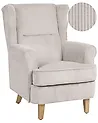 Wingback Chair ABSON Corduroy Beige