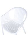 Lot de 4 chaises de jardin blanc NAPOLI_848071