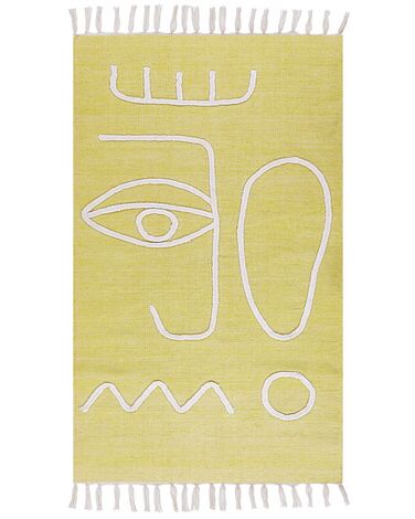 Venkovní koberec 80 x 150 cm žlutý YAVU