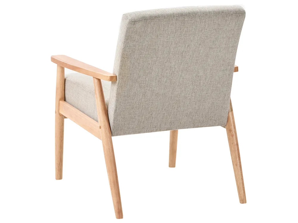 Living Room Set 6 Seater ESRUM Fabric Light Brown/ Grey_1015864