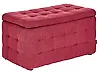 Storage Ottoman MICHIGAN Fabric Red