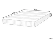 Materac termoelastyczny żelowy COOL FLEX 7 PLUS H2/3 średnio twardy 140 x 200 cm_910197