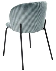 Set di 2 sedie da pranzo MILES Velluto a coste Azzurro_962599