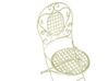 Salon de jardin bistrot table et 2 chaises en acier vert clair BIVIO_806663