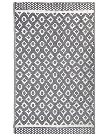 Tappeto da esterno con forme geometriche 120 x 180 cm grigio THANE