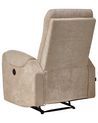 Poltrona reclinabile beige con porta USB SOMERO_788761