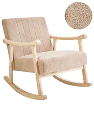 Rocking Chair LEKNES Boucle Beige_967406