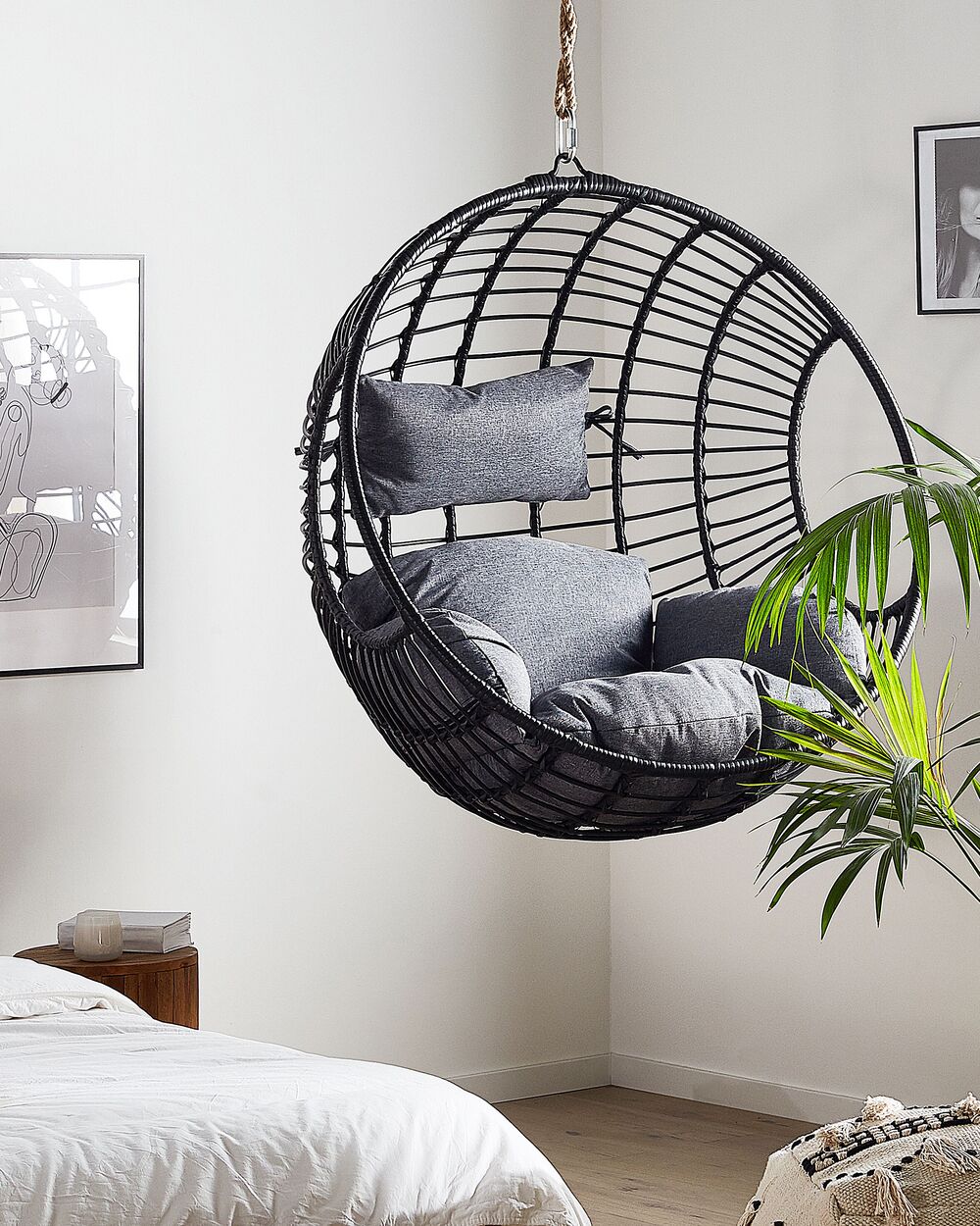 Black hanging chair clearance
