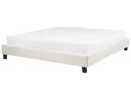 Bed without Headboard Boucle ROANNE 180 x 200 cm (EU Super King) Light Beige_903097