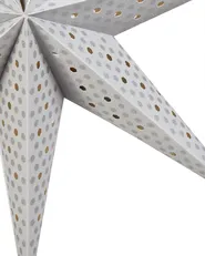 Set di 4 decorazioni da appendere LED KAMET 60 cm Stella Multicolore_947708
