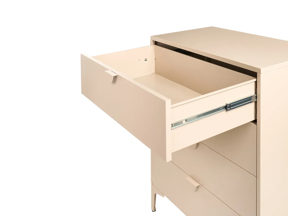 Komoda 4 szuflady ARDURA Metal Beżowy_1077691