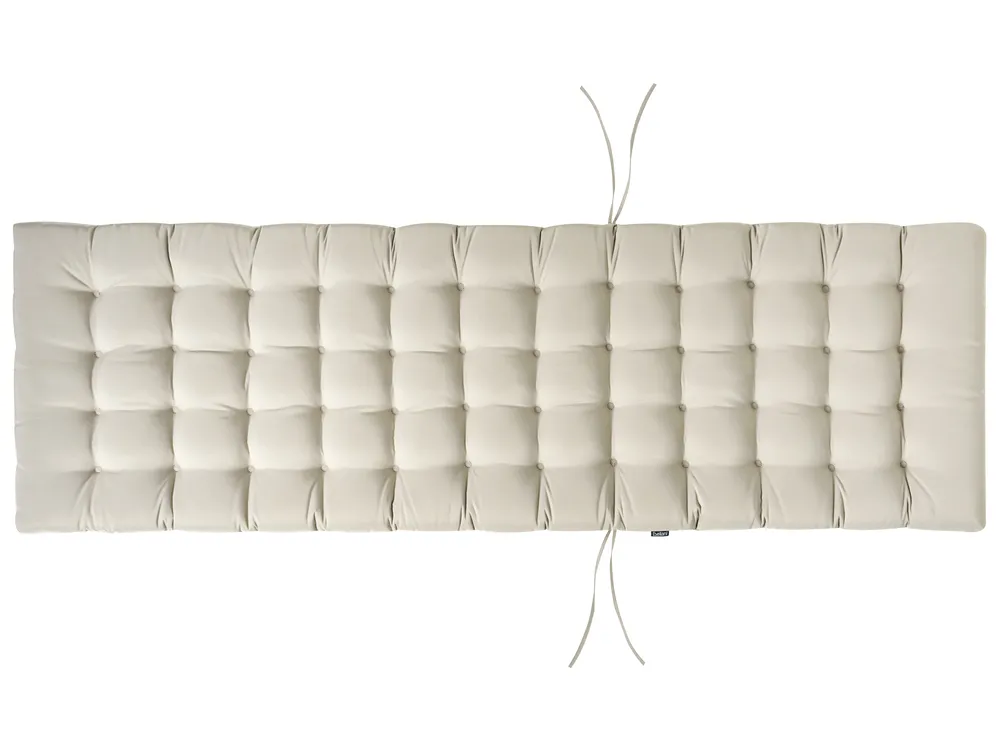 Sonnenliege mit Kissen CESANA PREMIUM mit Relaxfunktion Akazienholz Taupe_991024