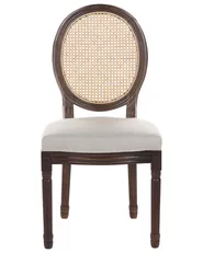 Set van 2 stoelen NIVLOC Hout Donkerbruin/beige_1095727