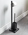 Toilet Roll and Brush Holder ULAPES Metal Black