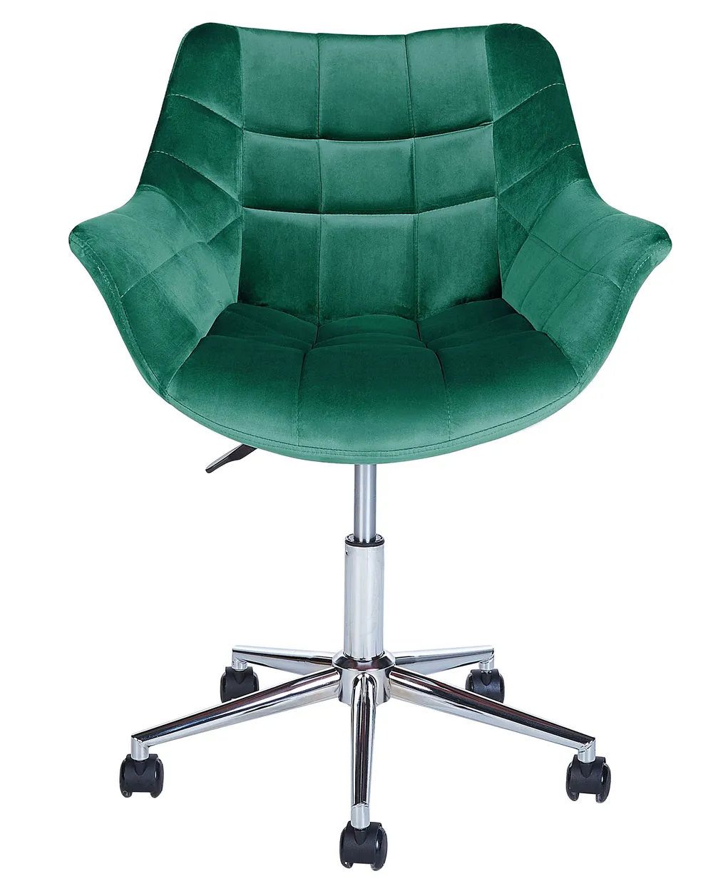 Desk Chair LABELLE Velvet Emerald Green - Main Image