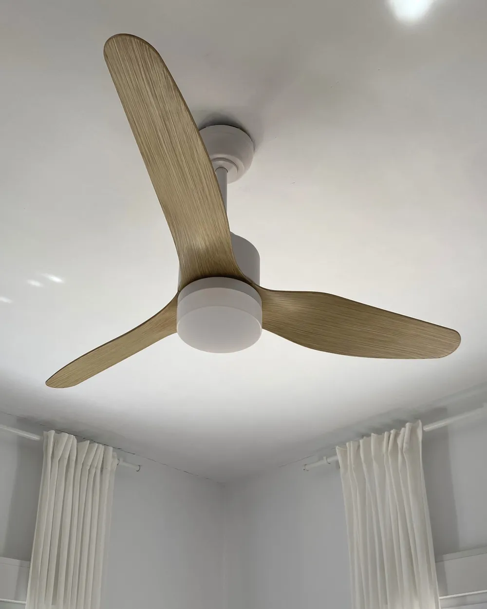 Ventilatore a soffitto con luce ANDERSON con telecomando LED Marrone chiaro_1019862