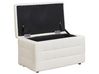 Faux Leather Storage Ottoman White MICHIGAN_804683