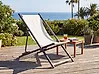 Folding Deck Chair LOCRI II Metal Light Beige