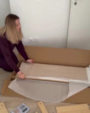 Regał na książki 3 półki ZEHNA 117 cm Jasnobrązowy_1057021