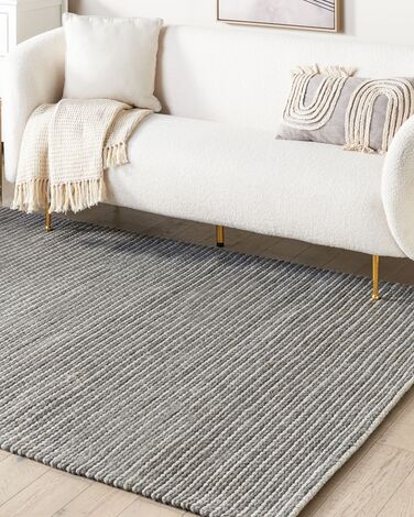 Wool Area Rug 160 x 230 cm Dark Grey KILIS