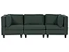 Sofá modular 3 plazas UNSTAD Tela Verde oscuro