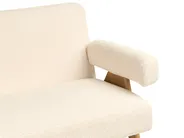 Sofa 2 Seater TAMRE Boucle Off-White/ Light Brown_985274