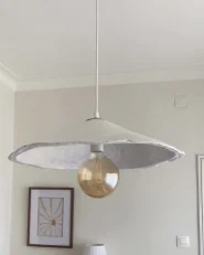 Pendant Lamp PORONGOS Papier-Mâché White_994928