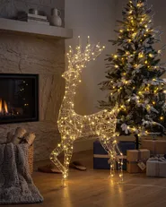 Decorazione per esterni LED HELLA 150 cm Renna Argento_1118407