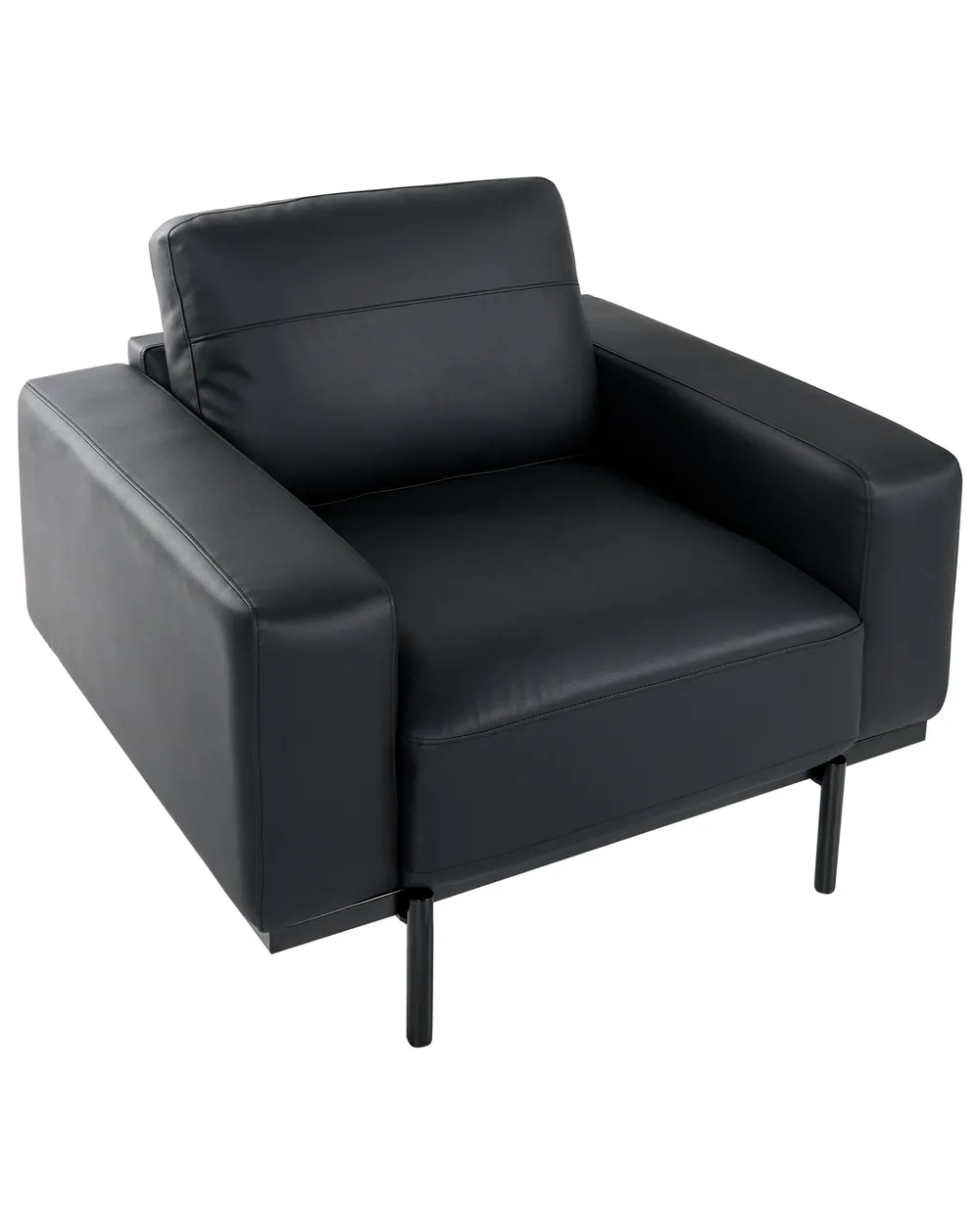 Armchair SOVIK Faux Leather Black_1041259