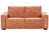 Sofa z elektryczną funkcją relaksu sztruksowa pomarańczowa NUKARI_919669