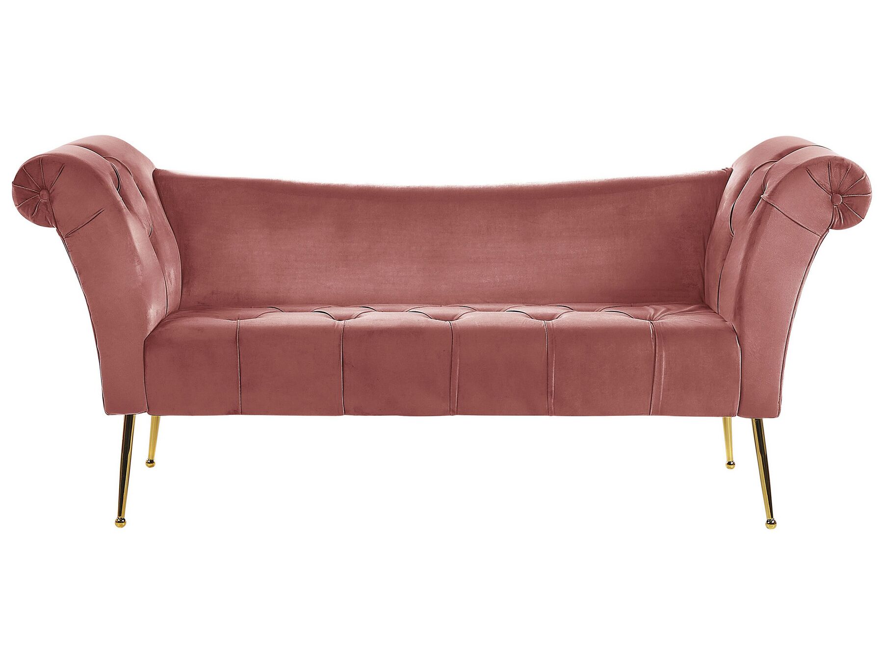 Velvet Chaise Lounge Pink NANTILLY_782057