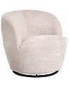 Swivel Armchair KUOLPA Chenille Beige