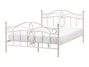 Bed Metal ANTLIA 120 x 200 cm (EU Small Double) Light Beige_1165259