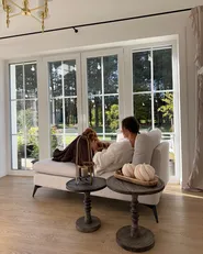 Right-Hand Chaise Longue SIEVOZ Fabric Light Beige_1024075