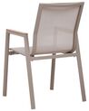 Ensemble de jardin 4 places en aluminium taupe TIANO_932488