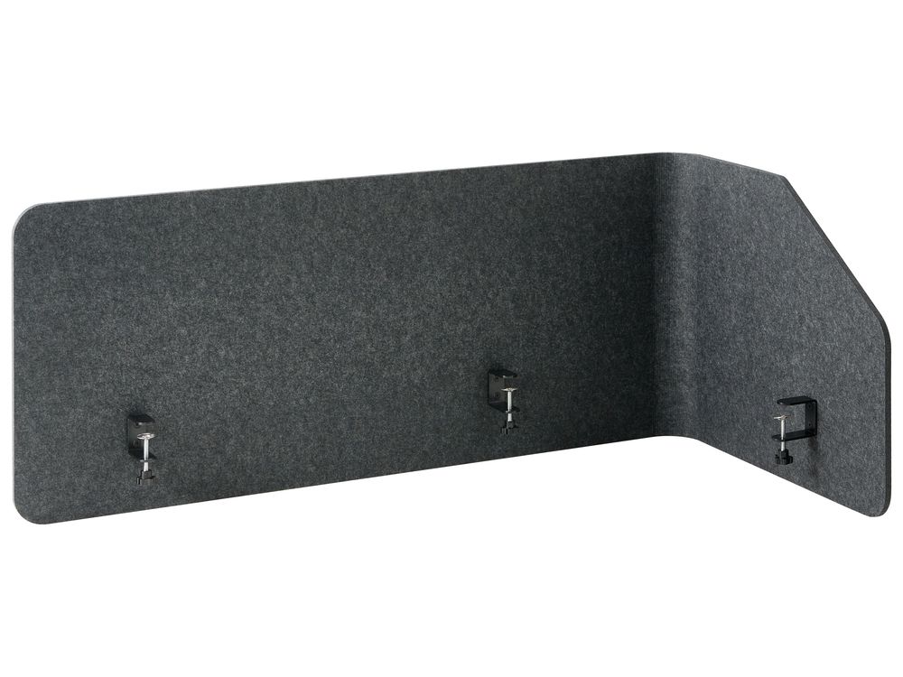 Desk Screen FOLDY 120 x 50 cm Dark Grey