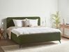 Boucle EU Super King Size Bed Green VALOGNES_933753