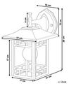 Aussenwandleuchte Metall schwarz 28 cm rechteckig HERIOT_870751