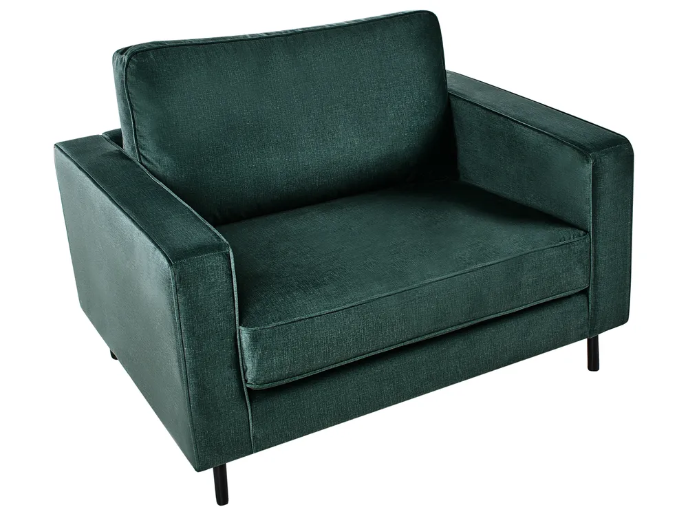 Set da salotto 4 posti SAVALEN Velluto Verde scuro_964577