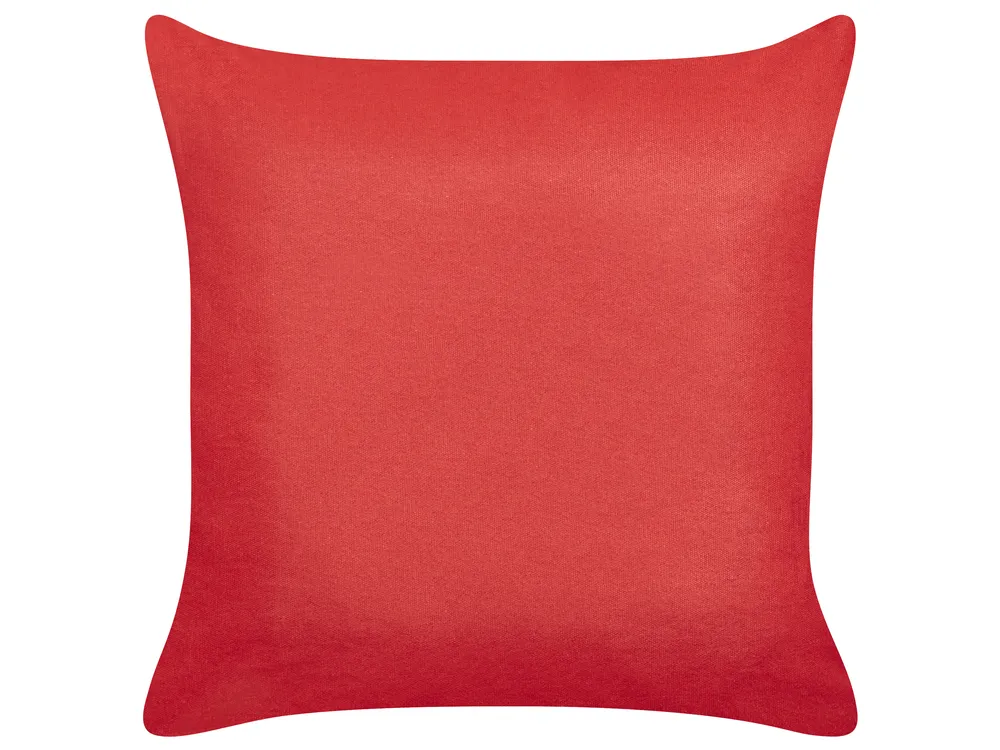 Set di 2 cuscini GINGERBREAD 45 x 45 cm Cotone Rosso Modello natalizio_946950